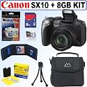 Canon Powershot SX10IS 10MP Digital Camera + 8GB Accessory Kit