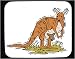 Mouse Pad with australia, joey, kangaroo, marsupial, brown