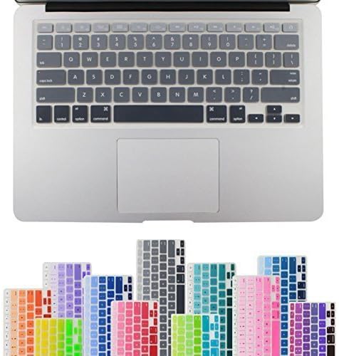 Elecitizon Silicone Keyboard Skin for MacBook Pro 13" 15" 17" (with or without Retina Display) / MacBoook Air 13" -Grey Ombre Color