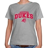 NCAA Duquesne Dukes Ladies Ash Logo Arch Classic Fit T-shirt