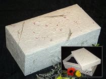 12" Biodegradable Pet Casket with Floral Design