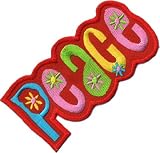 Produkt-Bild: Aufn&auml;her / Iron on Patch " Peace rot "