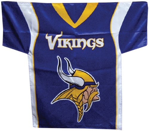 NFL Minnesota Vikings Jersey Banner (34-by-30-Inch/2-Sided)