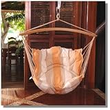 Jo Duracord Hängesessel Wolke 7 cremefarben gestreift, beige / braun (capuccino)