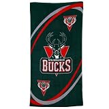 Milwaukee Bucks 30" x 60"Green Swirl Beach Towel