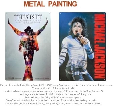 Michael Jackson This Is It Tin Signs - 11.8'' X 7.87'' - 2pcs/lot