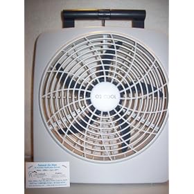 Natural Air Man Indoor And Outdoor Portable 10 Inch Battery AC Power Fan ! This Fan WORKS!...