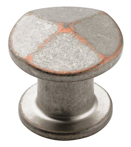 Amerock BP24003-WNC Galleria Signature Knob, 30 mm Diameter, Weathered Nickel Copper