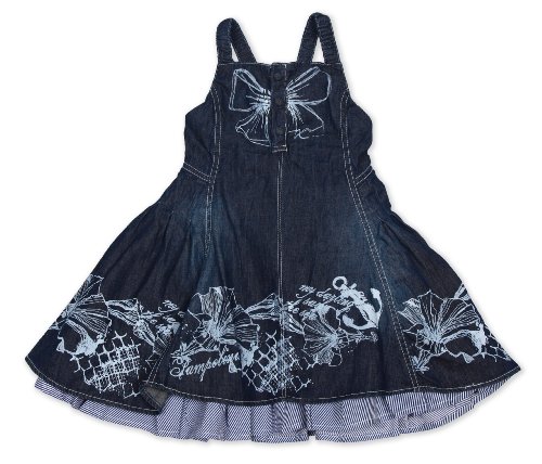 Pampolina Baby - M&auml;dchen Kleid S2124037, Gr. 98, Blau (0012) Preisvergleich