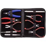 9-Piece Beadsmith Deluxe Jewelry Pliers Ergonomic Tool Kit with Case