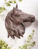 21 Realistic Horse Head Patio Garden Wall Sculpture