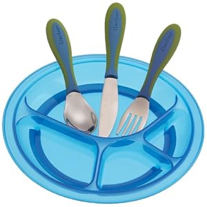 Gerber Graduates BPA Free Toddler Feeding Set, 3 Piece, Colors May Vary