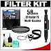 Vivitar Series 1 58mm Multi-Coated Circular Polarizer Glass Filter with + LensPen + CapKeeper + Lens Cleaning Kit for Canon, Nikon, Sony, Olympus & Pentax Lenses