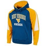 NCAA West Virginia Mountaineers Playmaker Pullover Hoodie (Navy, X-Large)