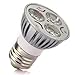E27 3w 3 LED Light Bulb (pure white)