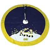 Michigan Wolverines Navy Blue Snowman Tree Skirt