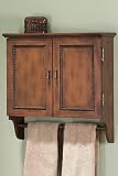 Chelsea Wall Cabnt W/ Towel Br 24hx24w Antique Oak