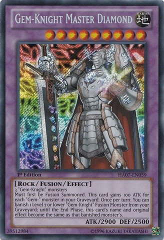 Yu-Gi-Oh! - Gem-Knight Master Diamond (HA07-EN059) - Hidden Arsenal 7: Knight of Stars - 1st Edition - Secret Rare