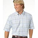 Van Heusen Studio Plaid Short Sport Shirt