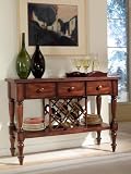 Tarragon Sideboard in Distressed Warm Brown Pecan Finish with Burnished Highlights By Powell Furniture