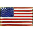 American Flag Pin 1"