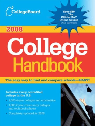 Books: The College Board College Handbook 2008  College Handbook 