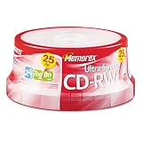 Memorex Products - Memorex - CD-RW Discs, 700 MB/80min, 16x-24x, Spindle, Silver, 25/Pack - Sold As 1 Pack - Share large files easily. - Convenient, cost-effective data management. - Rewritable up to 1,000 times.