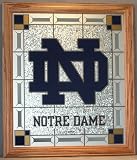 Notre Dame Fighting Irish ND Wall Plaque Wooden Frame NCAA College Athletics Fan Shop Sports Team Merchandise