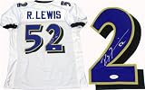 Ray Lewis Autographed/Hand Signed Baltimore Ravens Jersey (James Spence)