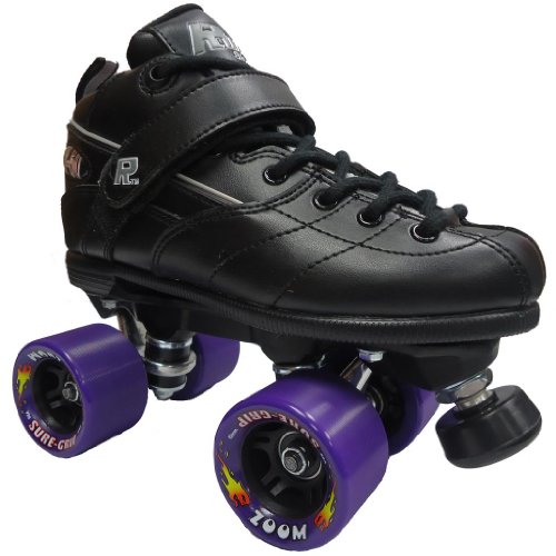Rock GT50 Zoom Purple Speed Skates - Black Quad Roller Derby Skates On Sale