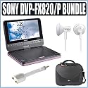 Sony (Pink) DVPFX820P DVP-FX820/P 8-Inch Portable DVD Player --PLUS-- Sony IN EAR Headphone + Accessory Kit