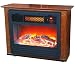 LIFESMART Quakerstown Dark Oak 1500 Square Foot E-Z Set Infrared Fireplace