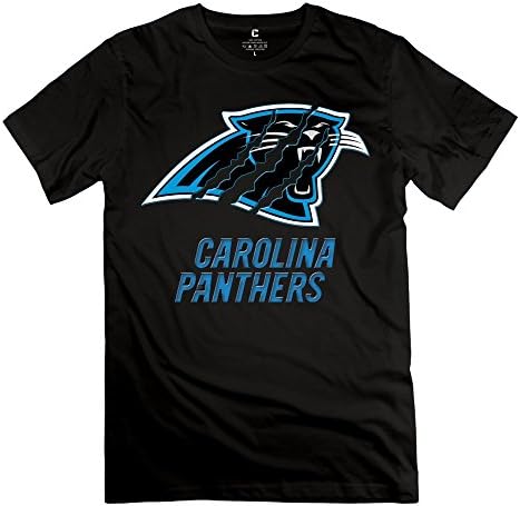 TGRJ Men's Tshirts - Fashion Broken Carolina Panthers Tshirt Black Size M