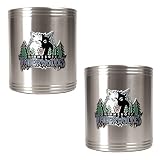 Minnesota Timberwolves NBA 2pc Stainless Steel Can Holder Set - Primary Logo