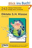 Deutsch-Diktate: Diktate 3./4. Klasse. H�ufige Fehlerw�rter