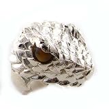 Huge 33G Hand Carved Solid Silver Snakes Head set with Tigers Eye - Finger Sizes 7 to 13 Available