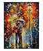 Kiss Under The Rain Art Giclee Poster Print by Leonid Afremov, 20x24