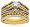 14k Yellow Gold Rope Design Diamond Bridal Set (3/8 cttw, I-J Color, I3 Clarity), Size 7