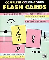 Complete Color Coded Flash Cards for All Beginning Music Students