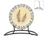 Pack of 4 Decorative Black Powder Coat Platter Stands