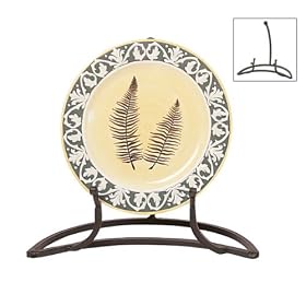 Pack of 4 Decorative Black Powder Coat Platter Stands by CC Home Furnishings