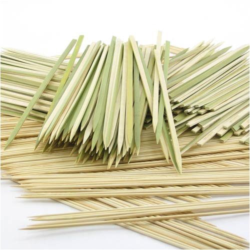 1,000 Piece BBQ Assortment, 3 sizes Flat Skewers, 3 sizes Round Skewers