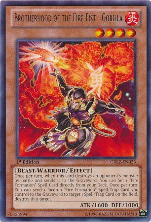 Yu-Gi-Oh! - Brotherhood of the Fire Fist - Gorilla (CBLZ-EN023) - Cosmo Blazer - 1st Edition - Rare On Sale