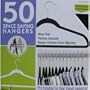 50 Ultra Thin Velvety Smooth Space Saving Hangers (Black)