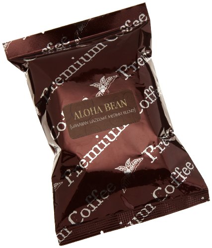 The Bean Coffee Company, Aloha Bean (Hawaiian Hazelnut) Organic Ground Coffee, 2.5-Ounce Portion Pac (Pack of 42)
