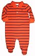Ralph Lauren Infant Boys Romper Size 3 Months Orange/Navy