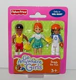Go Anywhere Girls Dollhouse Doll Set of 3 - READY for FUN Cheerleader/Sports Dolls