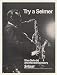 1971 Stan Getz Selmer Saxophone Photo Print Ad (46069)