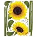 Easy Instant Decoration Wall Sticker Decal - Sunflower