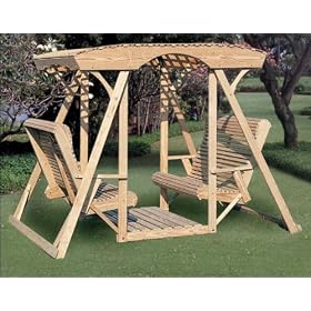 Treated Pine Dutchman Face to Face Swing by The Cedar Store